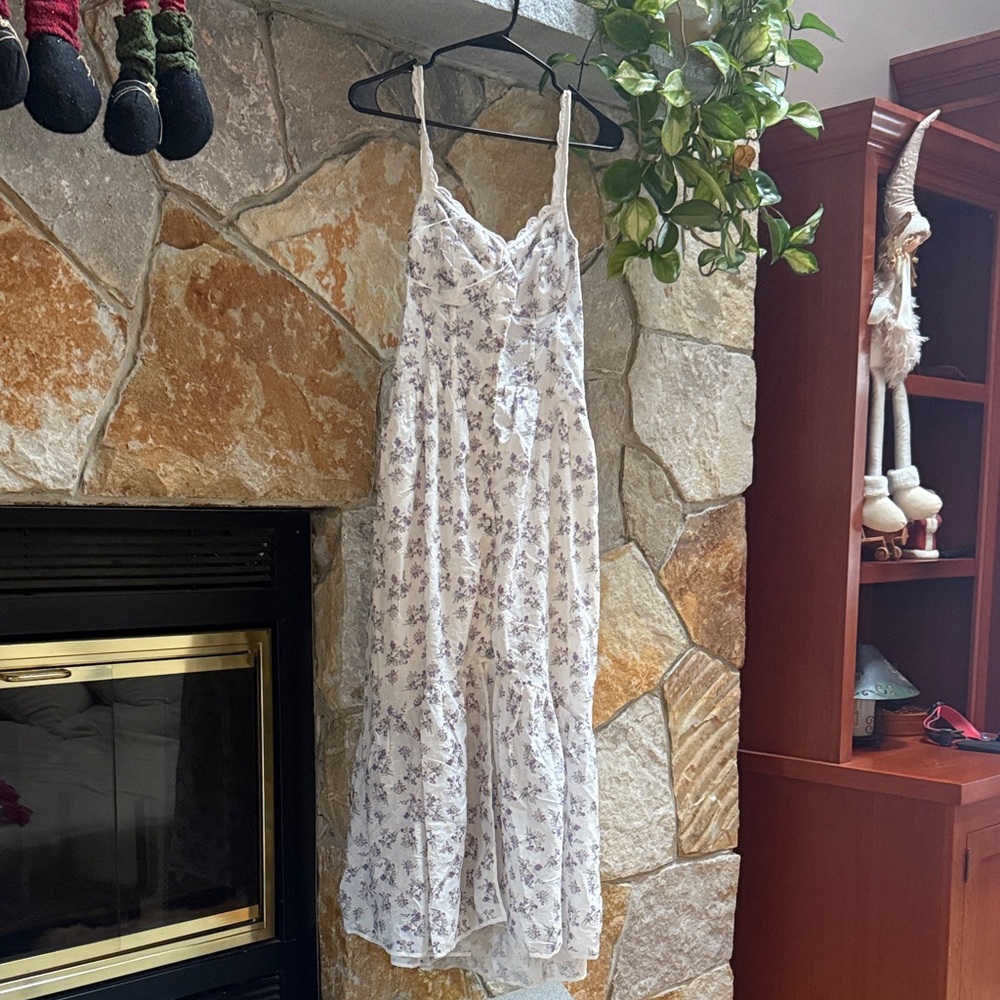ASTR THE LABEL Floral White Women's Dress